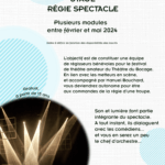 stage régie newsletter