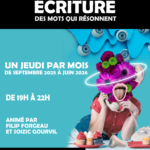 affiche atelier écriture